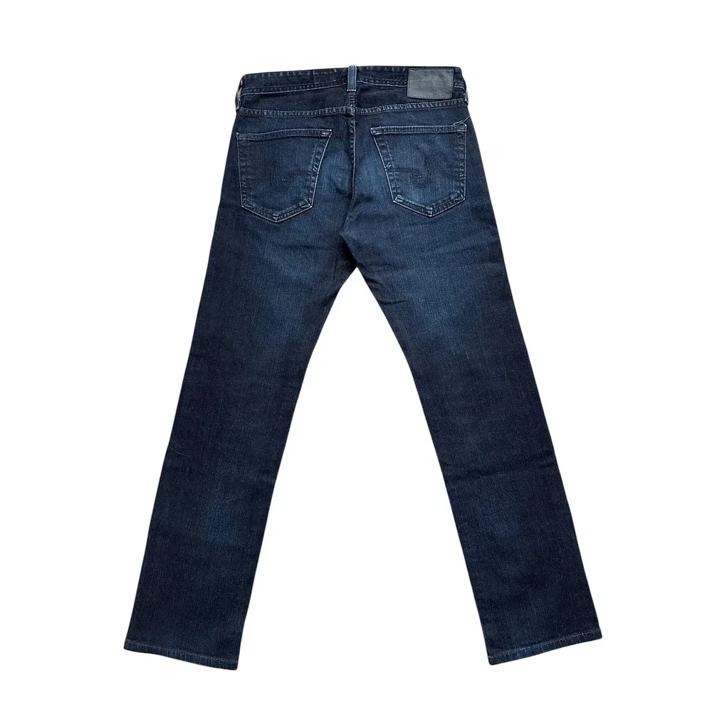 Minimalist AG Adriano Goldschmied Matchbox Slim Straight Jeans 29 Dark Indigo